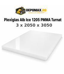 Plexiglas Alb/Ice 1205 PMMA turnat 3 x 2050 x 3050 mm
